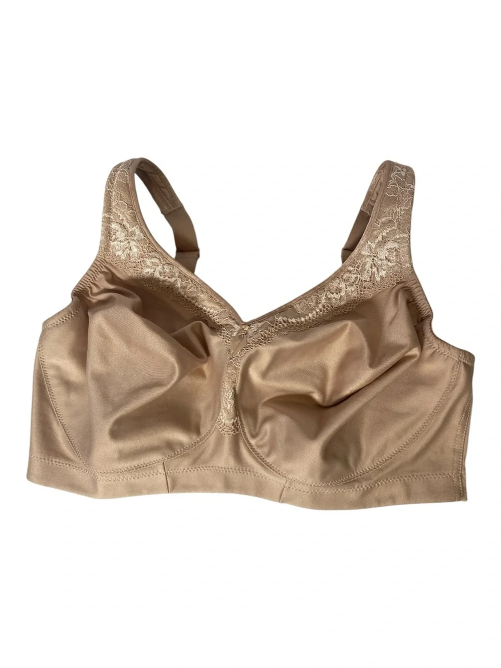 Glamorise MagicLift Full Figure Support Bra, Beige, Size 38F